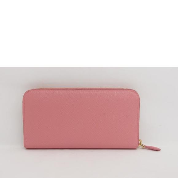 Prada Saffiano Long Ribbon Wallet Pink - Picture 1 of 10